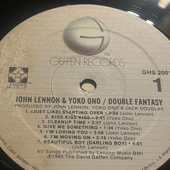 John Lennon and Yoko Ono Double Fantasy LP Vinyl Record . 1980 - Picture 13 of 14